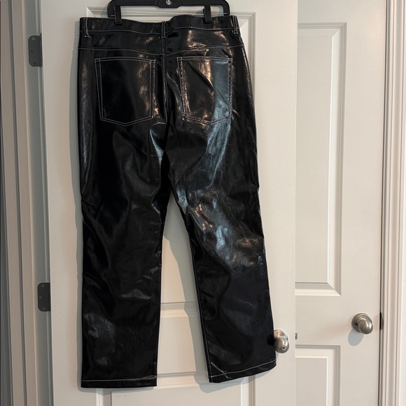 H&M Shiny Black Pants - Picture 2 of 3